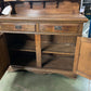 Antique Vintage Early 20th Century Solid Oak Sideboard / Dresser