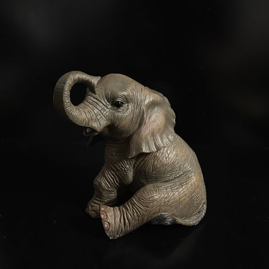 Out Of Africa Resin Realistic Elephant Ornament