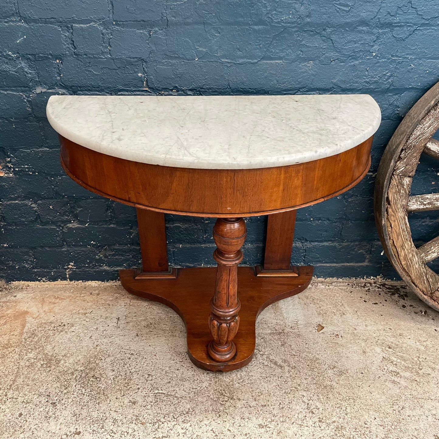 Antique Victorian Marble Wash Stand / Console Table