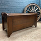 Vintage Solid Oak Blanket Box / Trunk