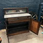 Antique Vintage White Marble & Oak Chiffonier Sideboard