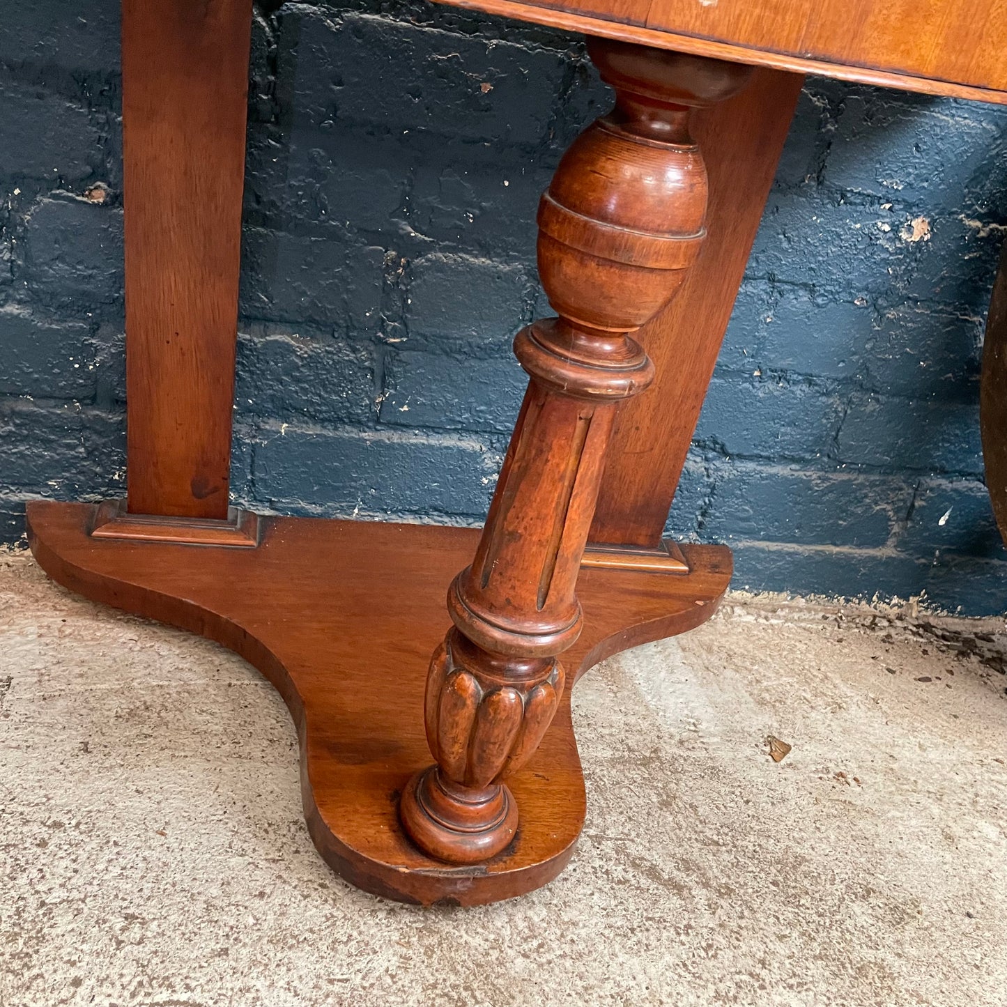 Antique Victorian Marble Wash Stand / Console Table