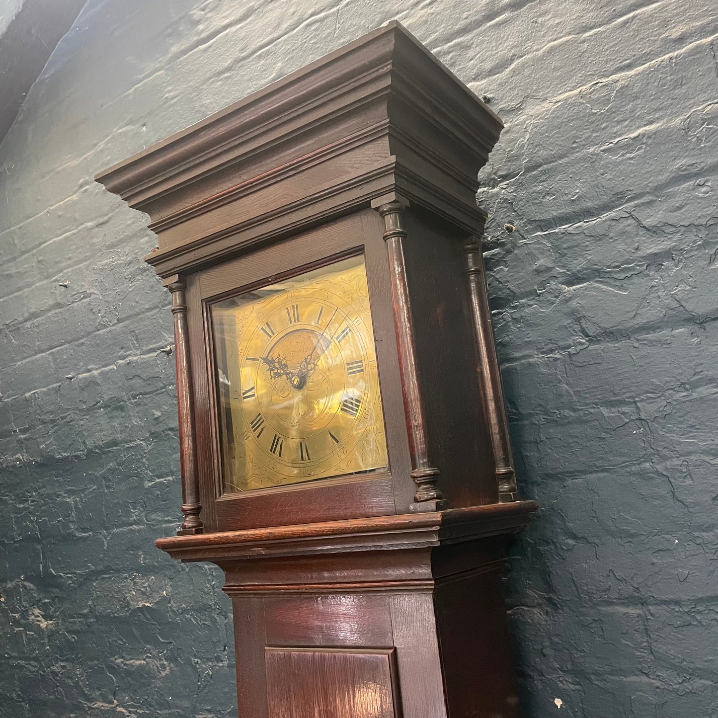 Antique Vintage 1 Day (30 Hour) Mechanical Chiming Grandfather Clock