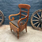 Antique Vintage Victorian Mahogany Commode Chair