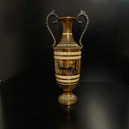 Oriental style  metal vase