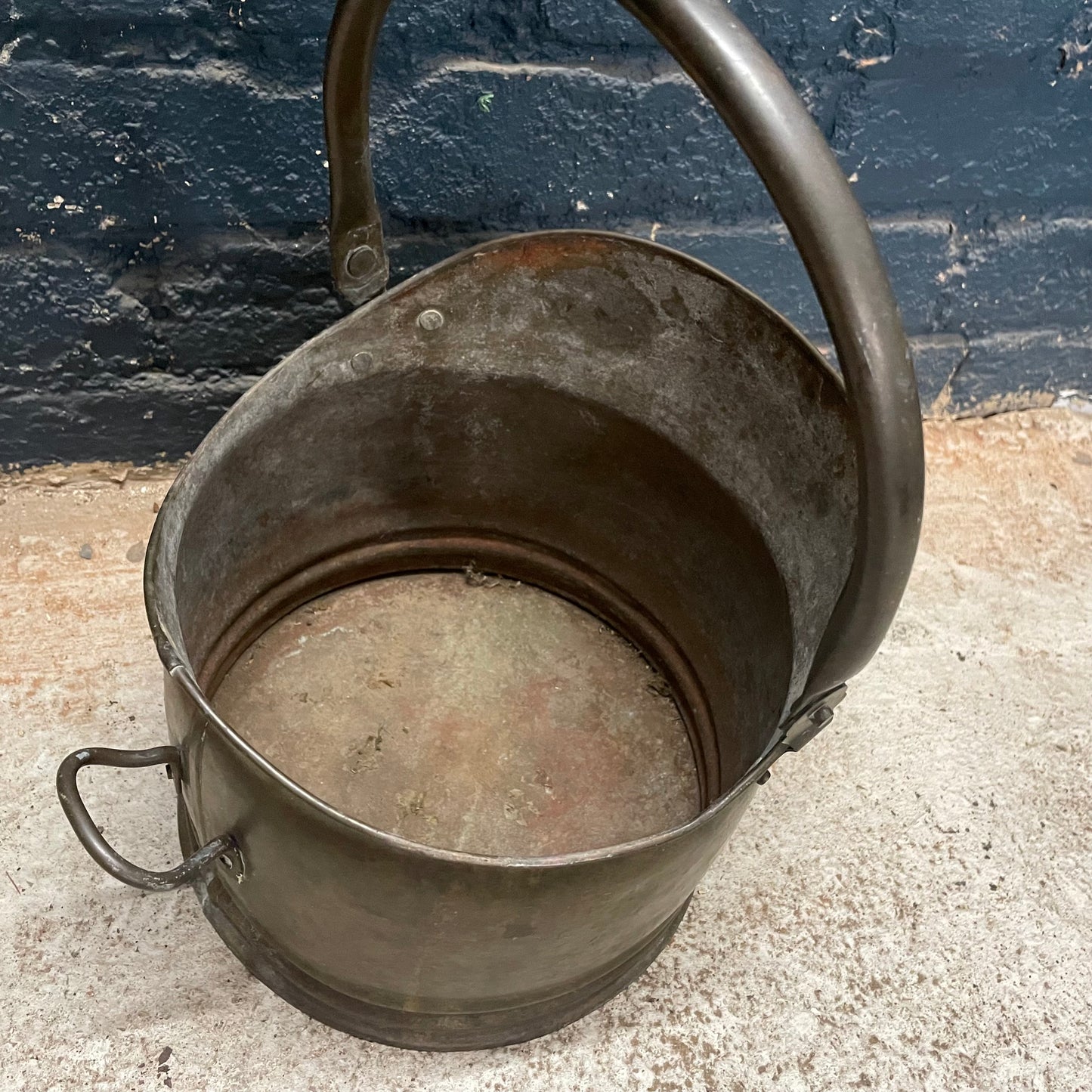 Antique Vintage Brass Helmet Coal Scuttle