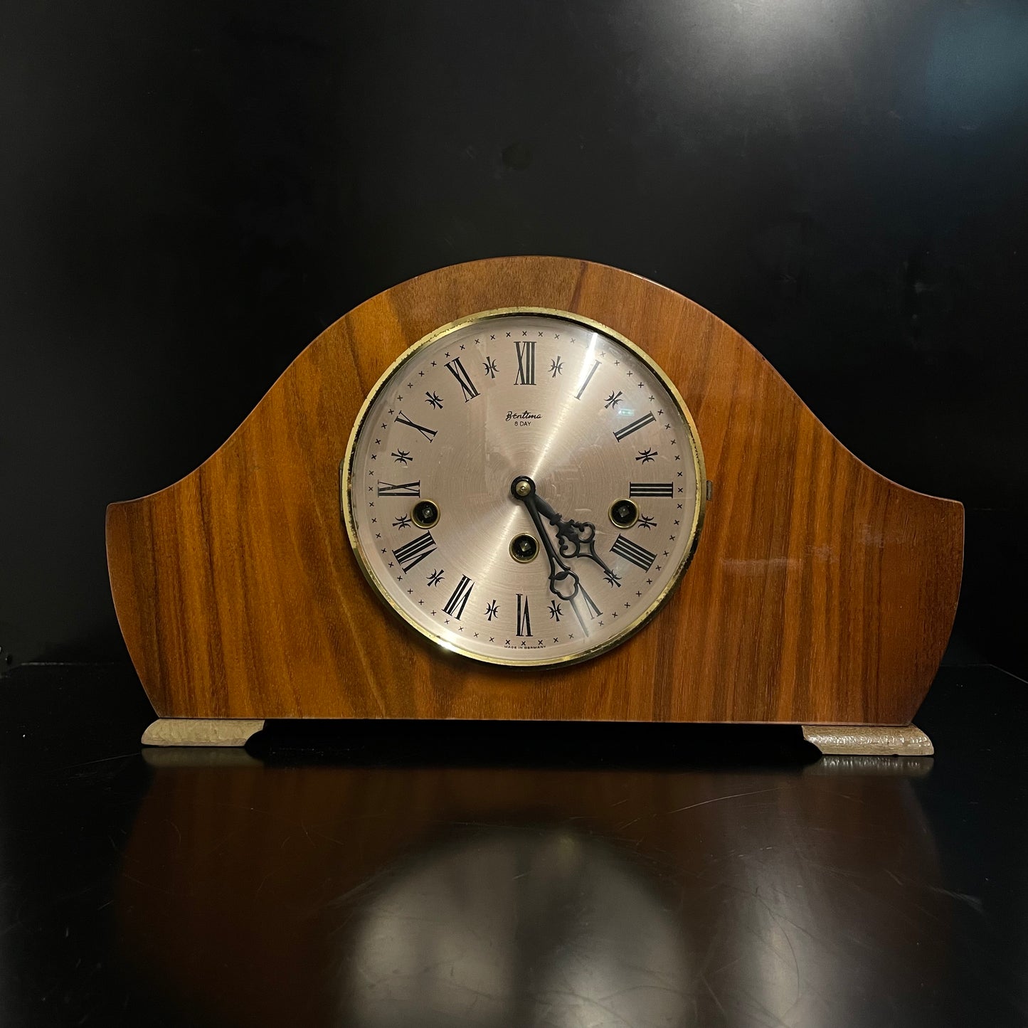 Vintage Bentima Mechanical 8 Day Mantel Clock