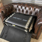 Brown Leather 2 Seater Chesterfield Sofa Bed