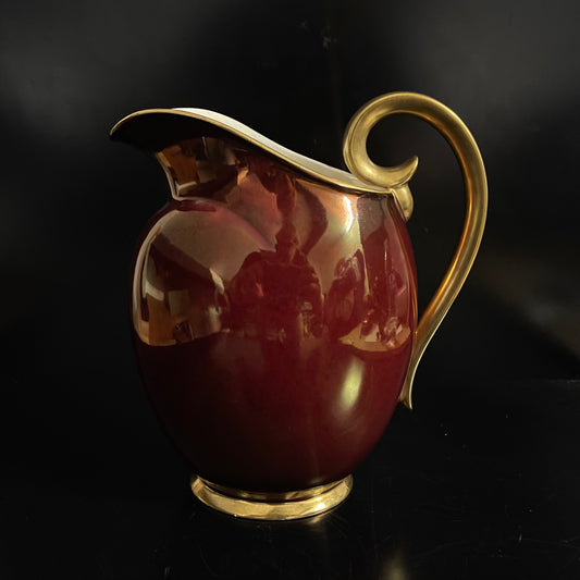 Vintage Carlton Ware Rouge Royale Red / Gold 2150 Jug