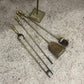 Antique Vintage Brass Companion Set