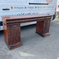 Antique Vintage Victorian Pedestal Sideboard