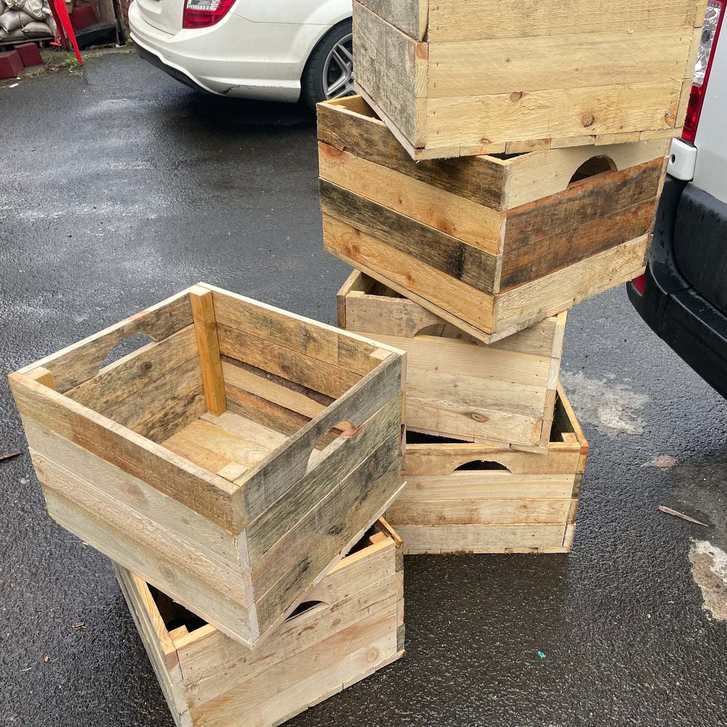 Handmade Large Wooden Rustic Crates