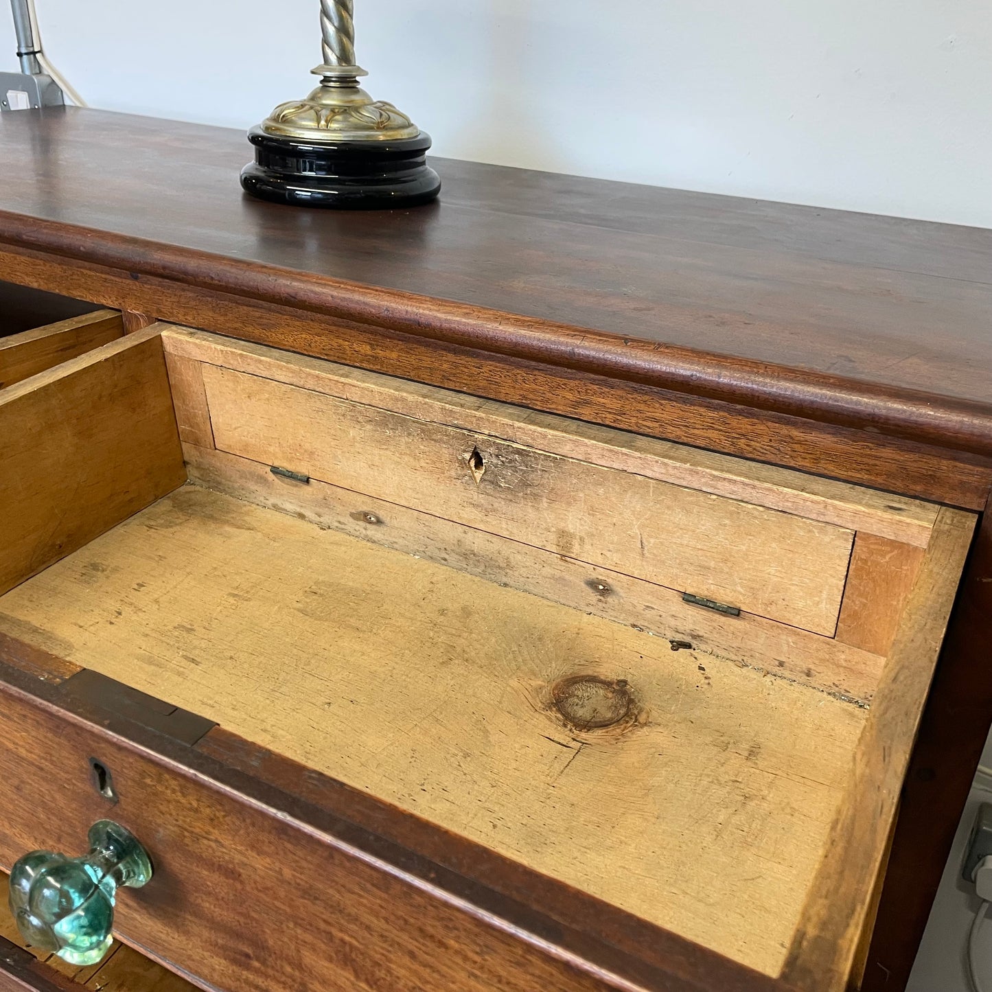 Antique Vintage Victorian 2 Over 3 Chest Of Drawers