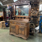 Antique Vintage Early 20th Century Solid Oak Sideboard / Dresser