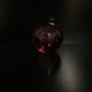 Vintage  Glass Deep Red bubble Paperweight