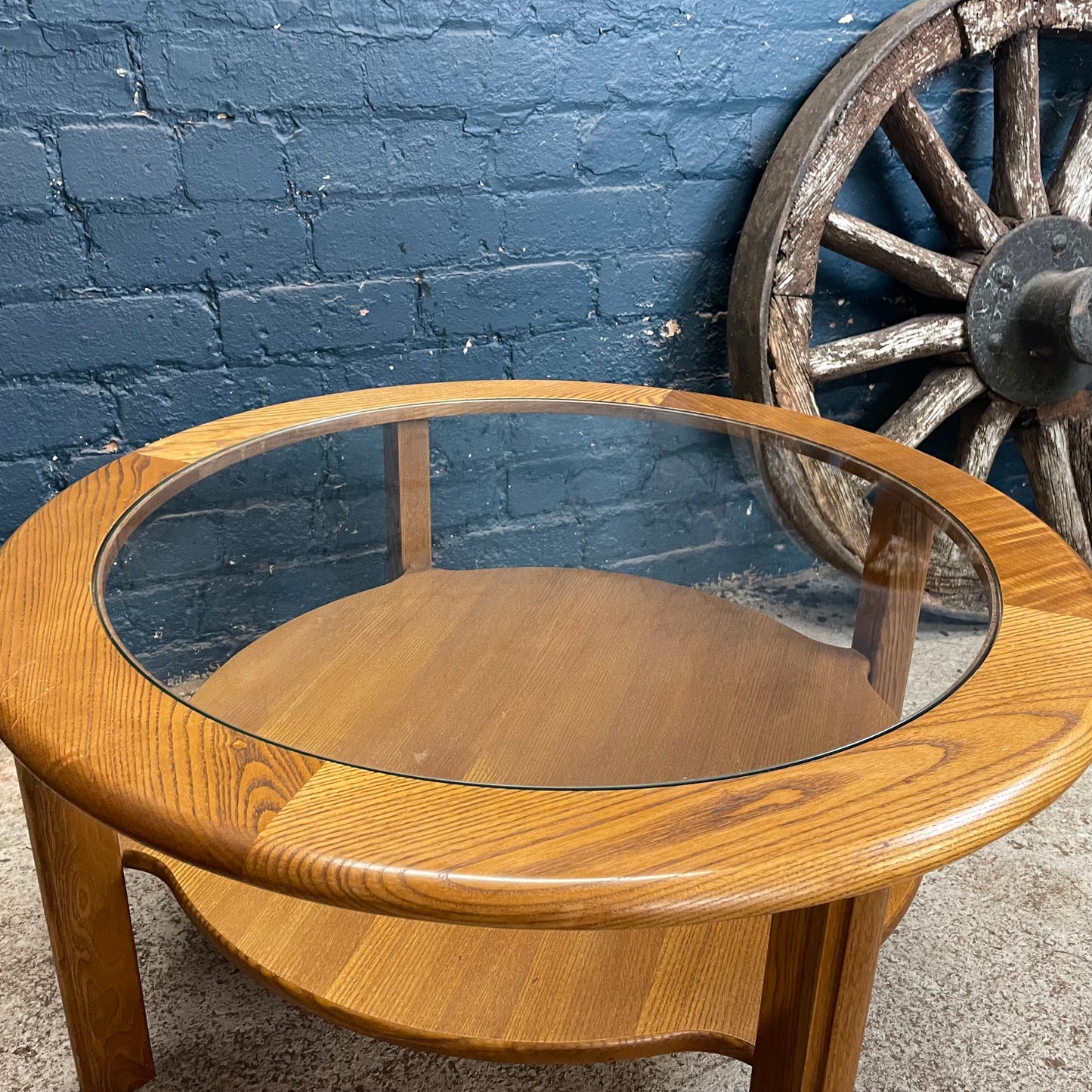 Vintage Mid Century G Plan Round Astro Coffee Table