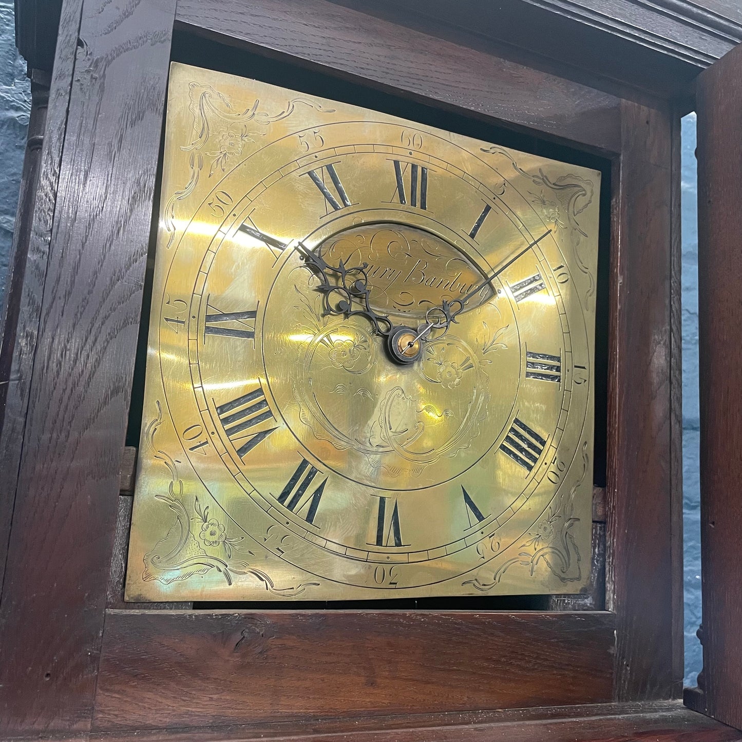 Antique Vintage 1 Day (30 Hour) Mechanical Chiming Grandfather Clock