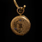 Vintage 14ct Yellow Gold Remontoir Ladies 10 Rubis Pocket Watch Enamelled