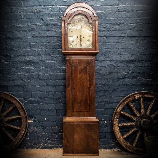 Antique Vintage 8 Day Mechanical Grandfather Clock