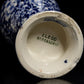 Antique Vintage Royal Doulton Blue / White Bud Vase