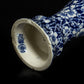 Antique Vintage Royal Doulton Blue / White Bud Vase