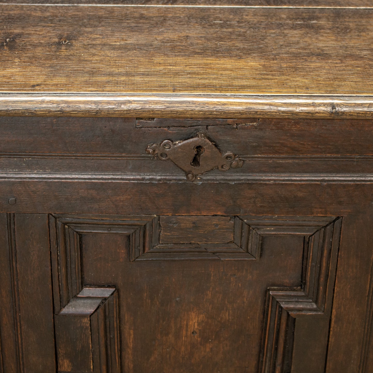 Antique Solid Oak Coffer / Blanket Box