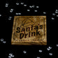 Reclaimed Rustic Santa's Drink Christmas Coaster