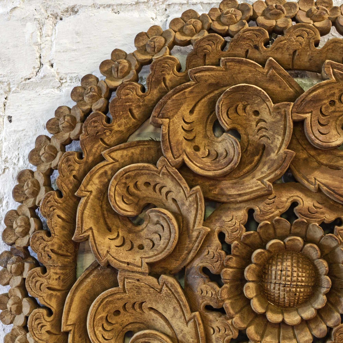 Hand Carved Solid Wood Wall Art