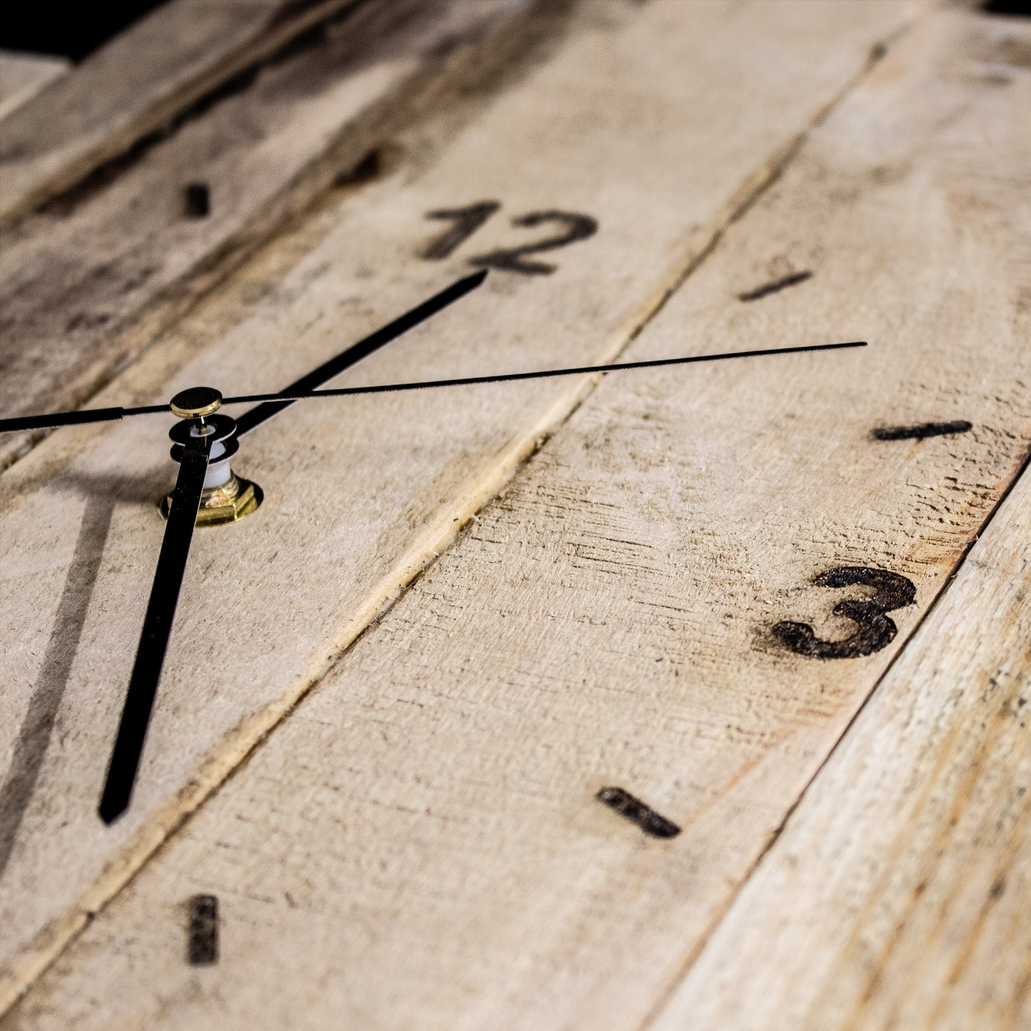 Handmade Large Reclaimed Wood Rustic Wall Clock