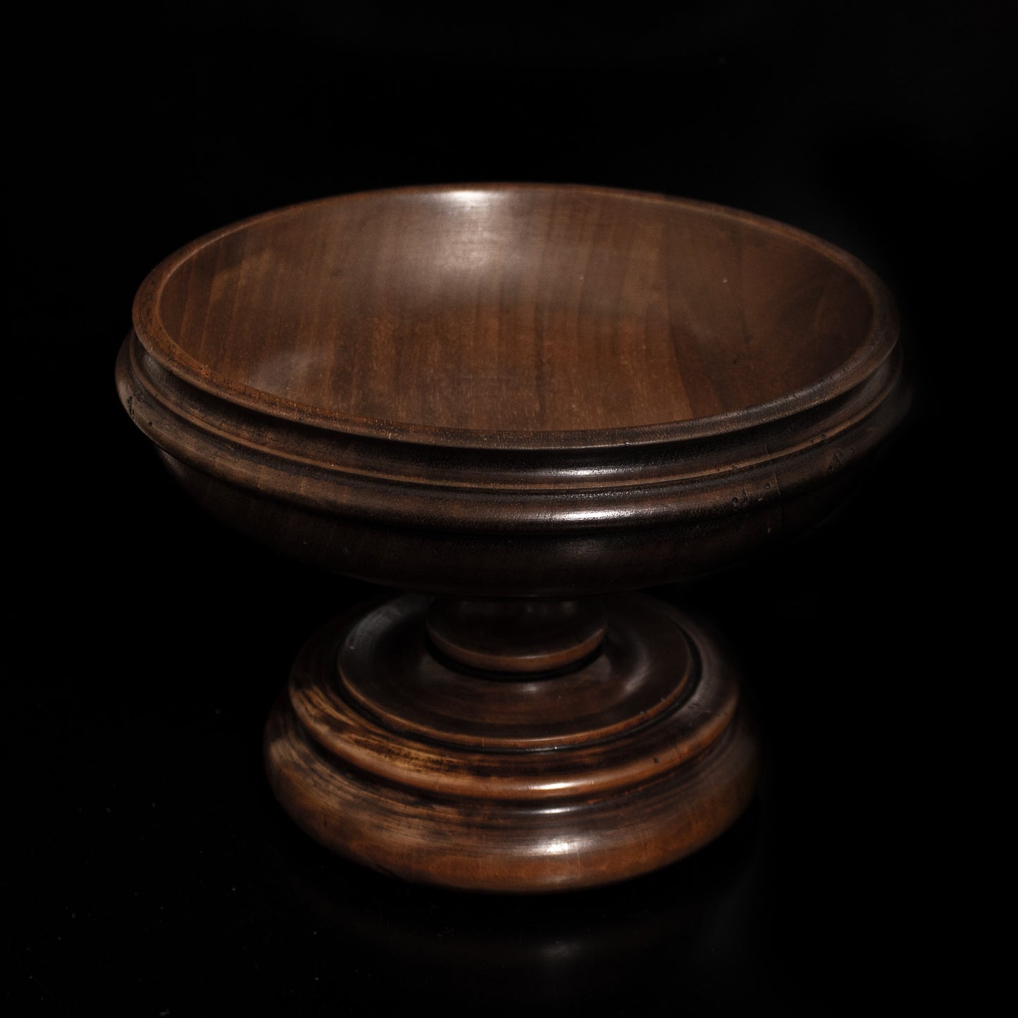 Vintage Rustic Solid Wood Bowl On Plinth