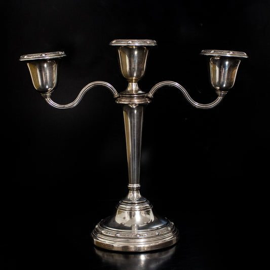 Vintage Adie Brothers Bros Ltd Solid Silver Birmingham Candelabra 630g